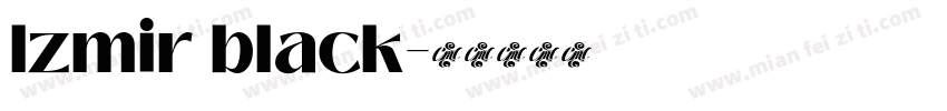 lzmir black字体转换
